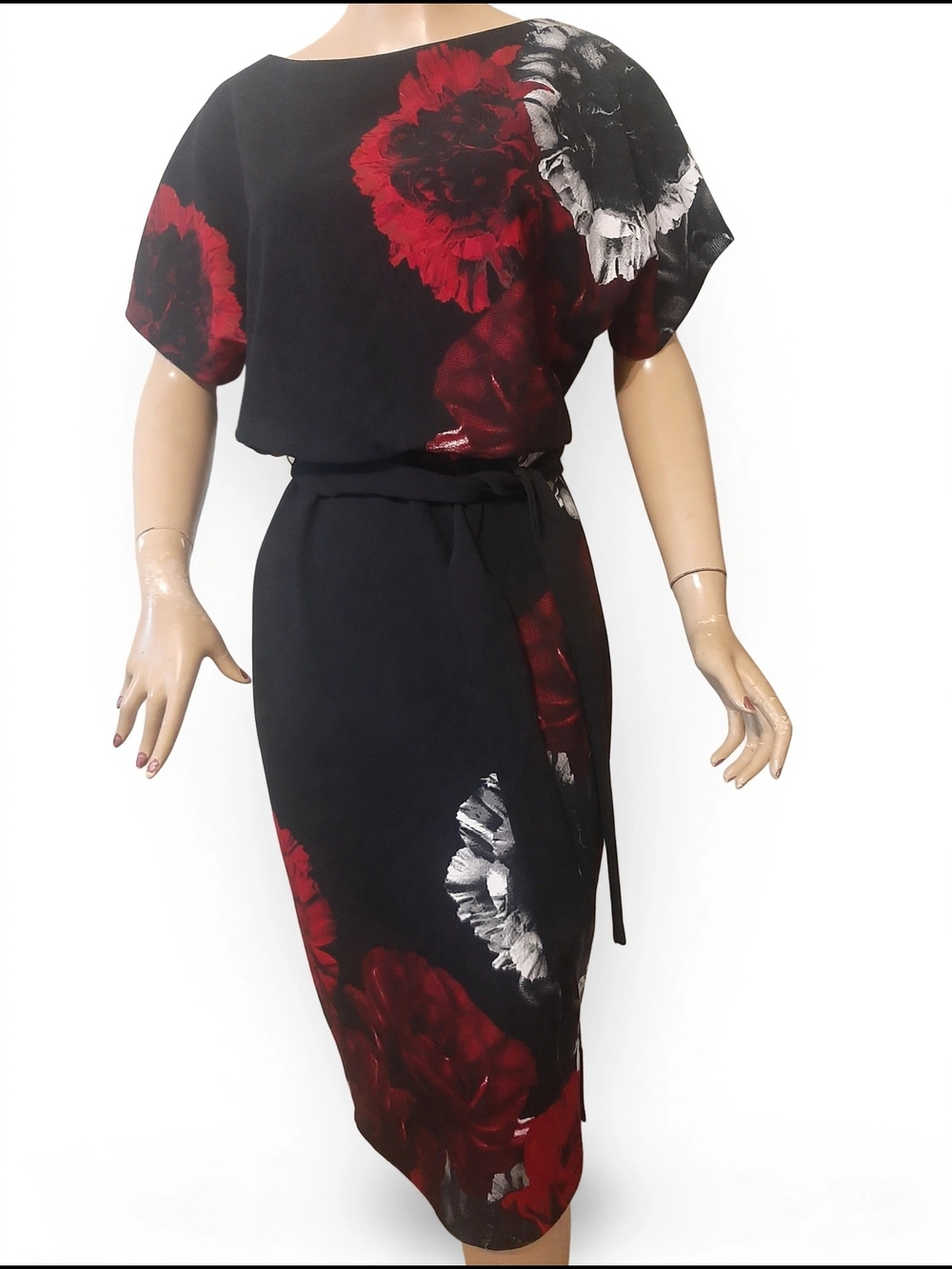 Joseph Ribkoff Floral Print Sheath Dress Size 6